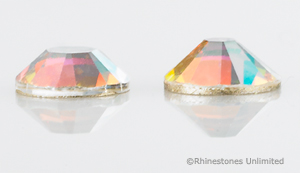 Comparing Crystal AB rhinestones