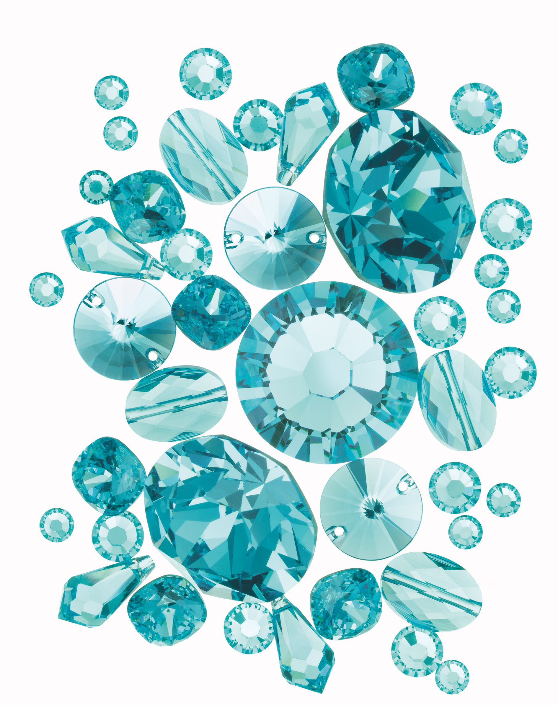 Swarovski Elements in Light Turquoise