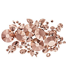 Swarovski Rose Gold in mixed shapes