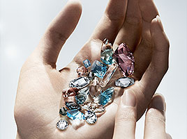 A handful of Swarovski Advanced Crystal stones