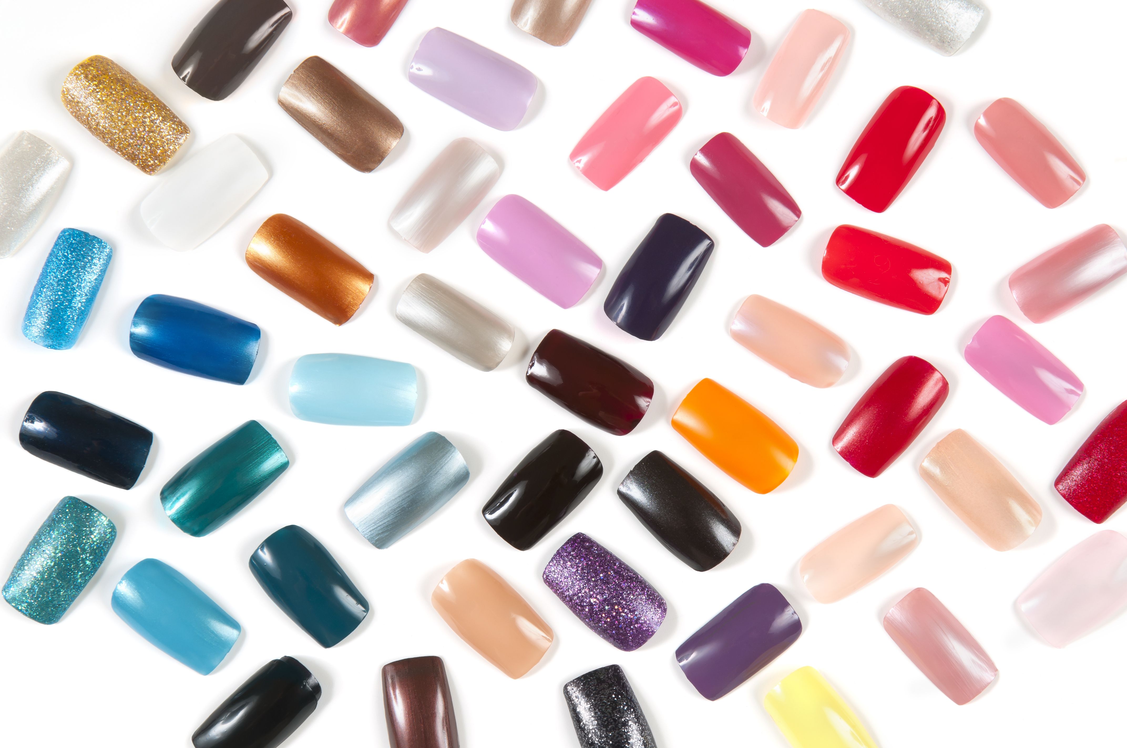 Colorful artificial nails