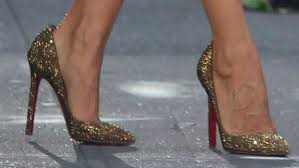 Swarovski crystal rhinestones on Christian Louboutin shoes, worn in Sex In the City 2