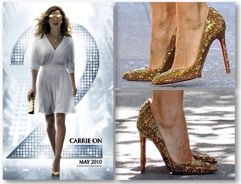Sex In the City 2, Carrie's Louboutin crystal rhinestone strassed shoes