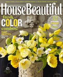 House Beautiful magazine, March 2015 issue cover