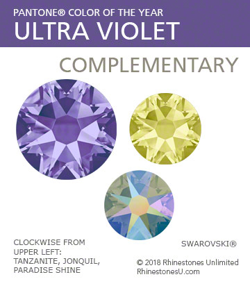 Ultra violet complementary color crystals