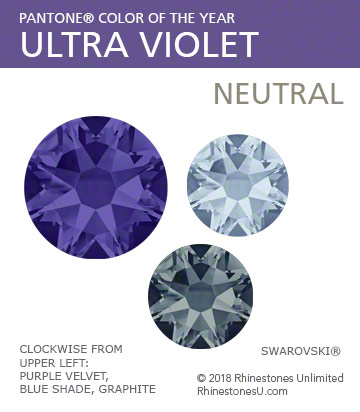Ultra Violet neutral color crystals