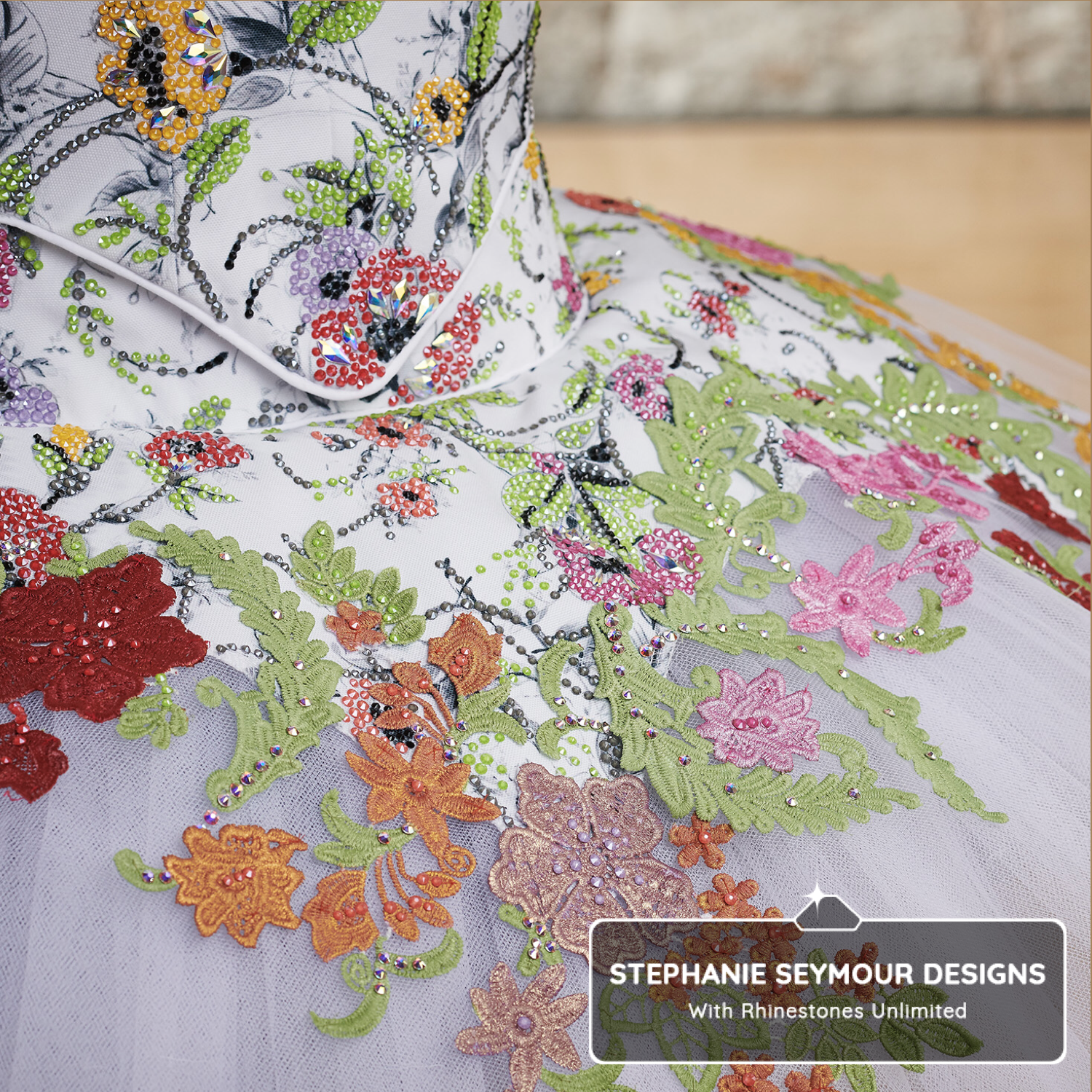 Stephanie Seymour Designs with Rhinestones Unlimited