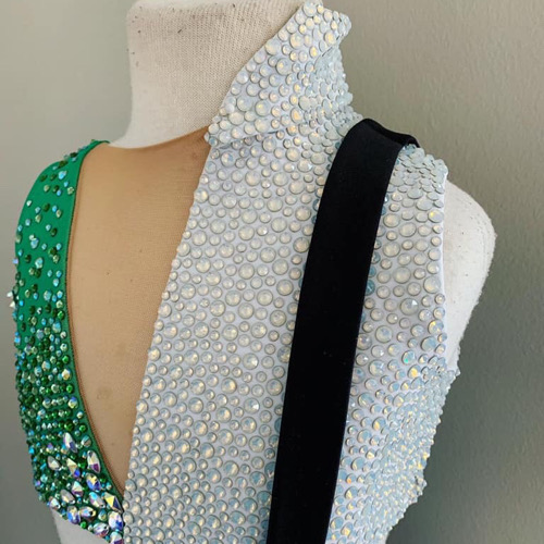 Dance Costume Inspiration from To Die For Costumes green white close angle