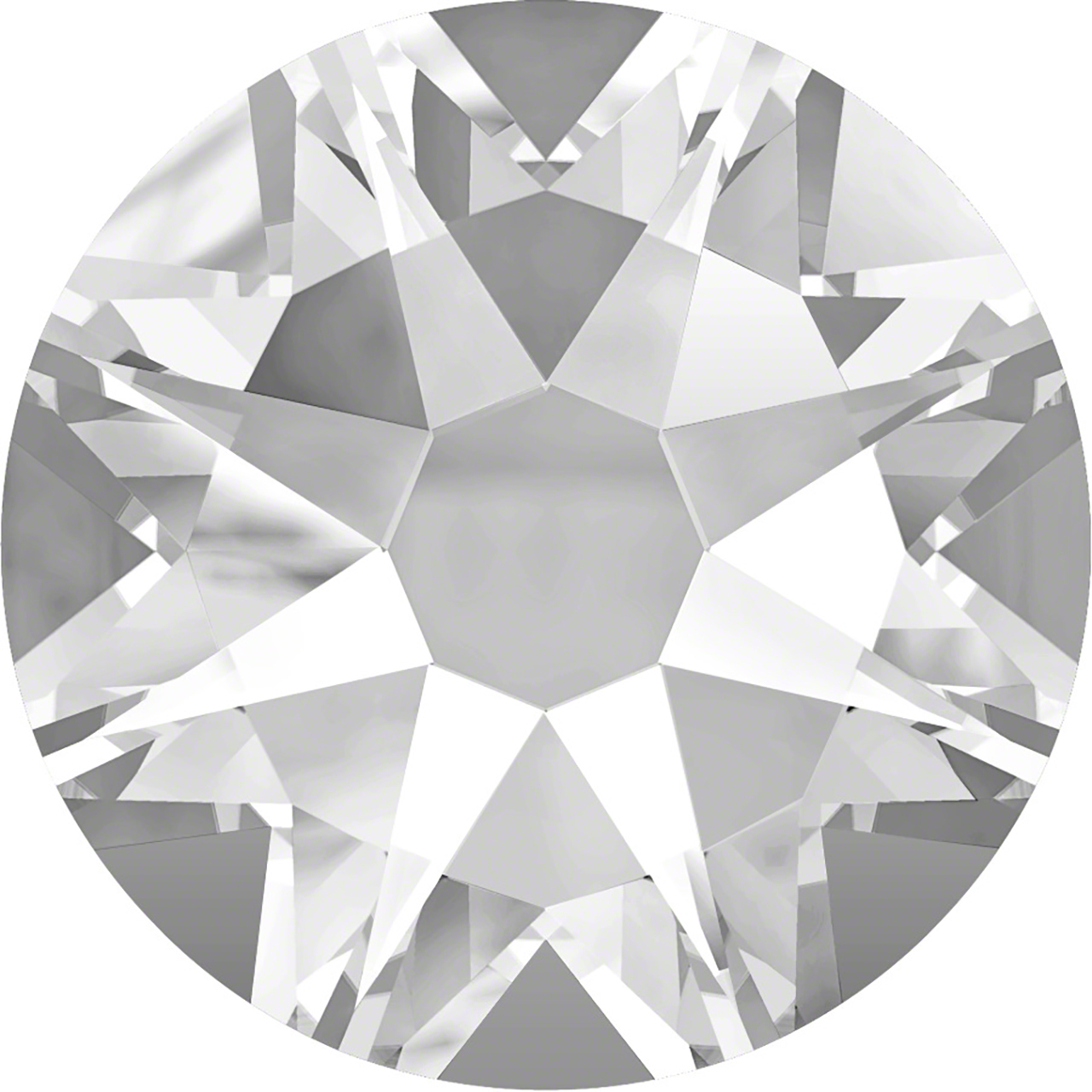 Swarovski 2088 XIRIUS Rose flatback rhinestone in Crystal.