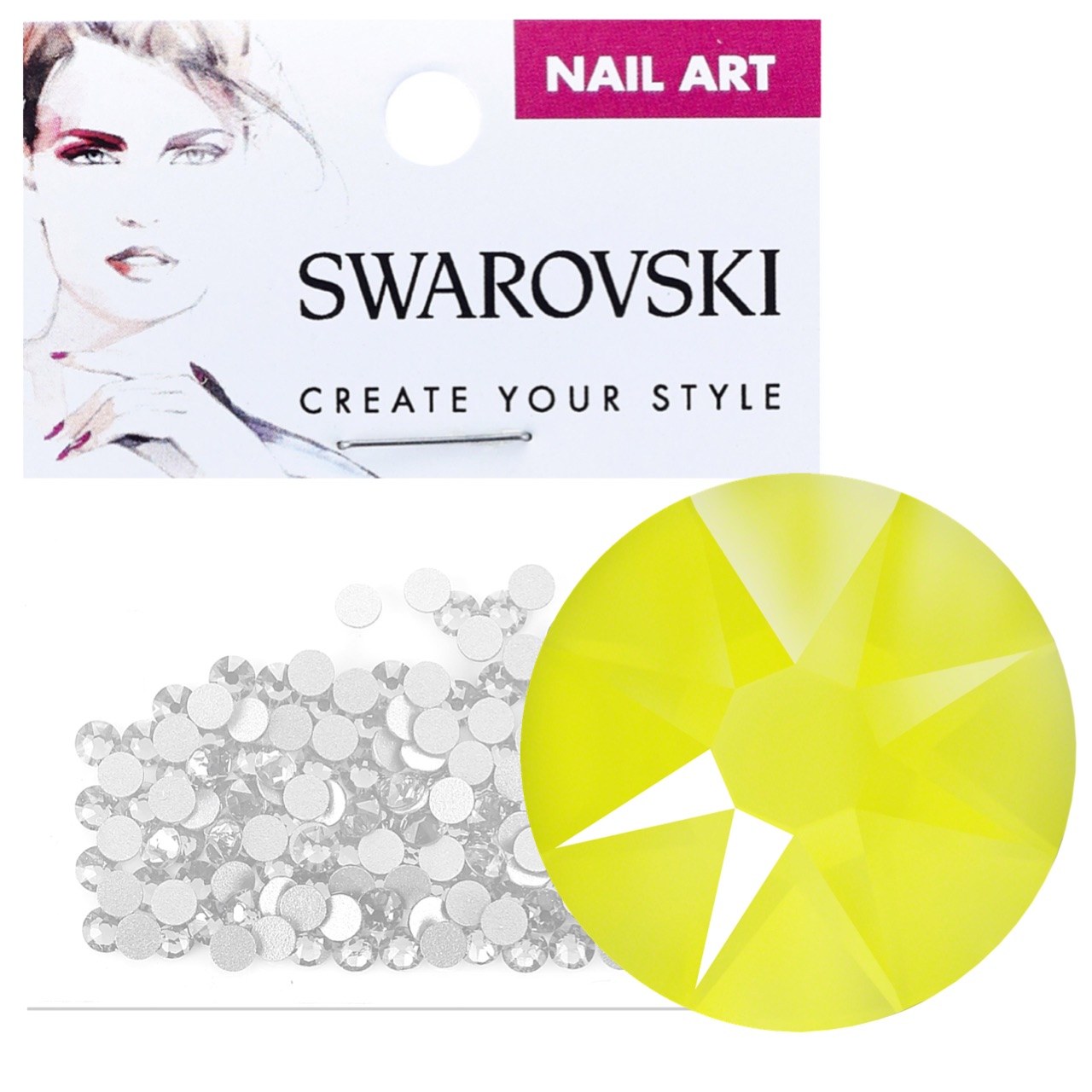 Crystals for Nails - Electric Yellow