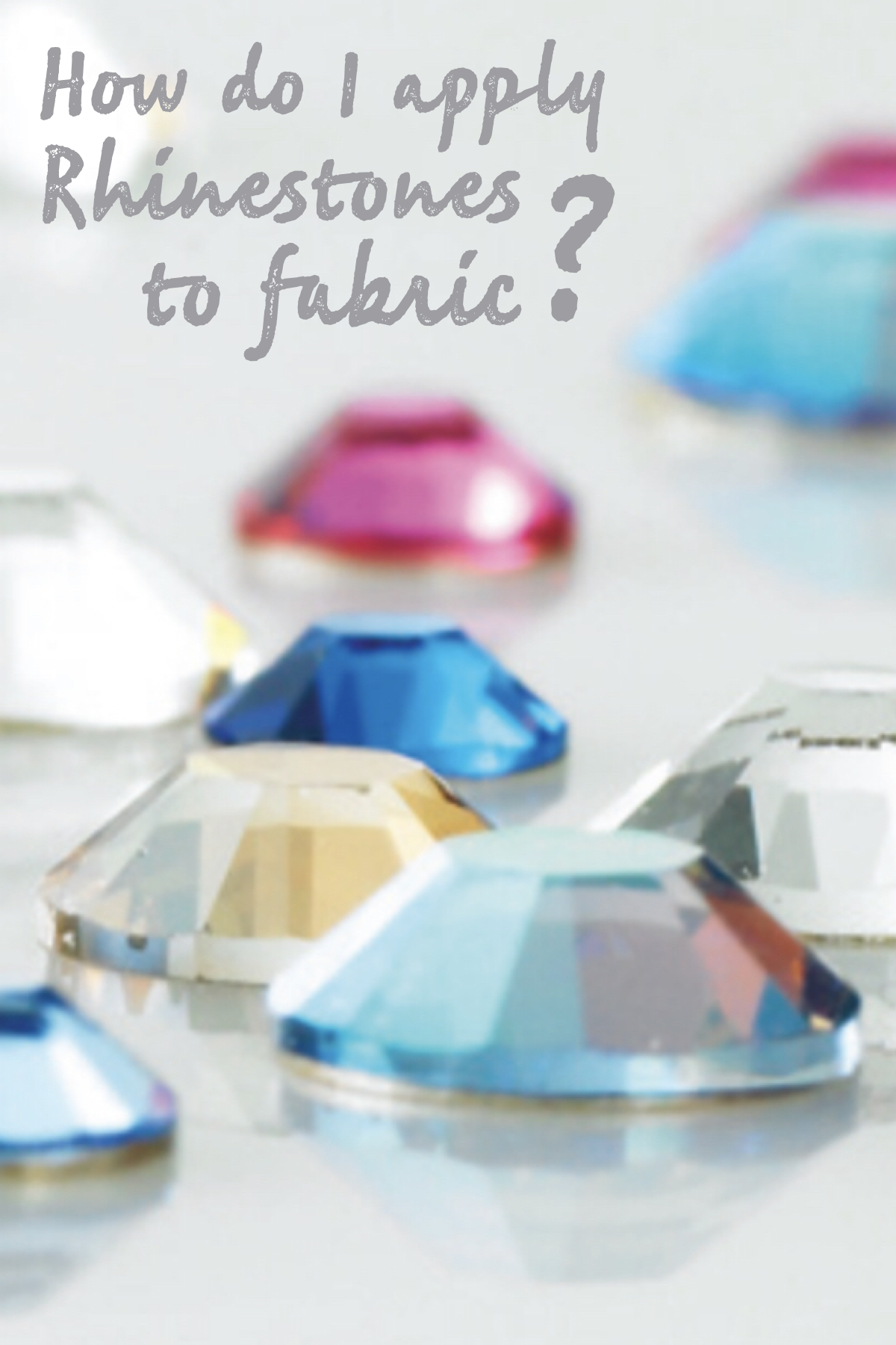 HOW TO APPLY FLAT BACK RHINESTONES - Crystal your own clothes