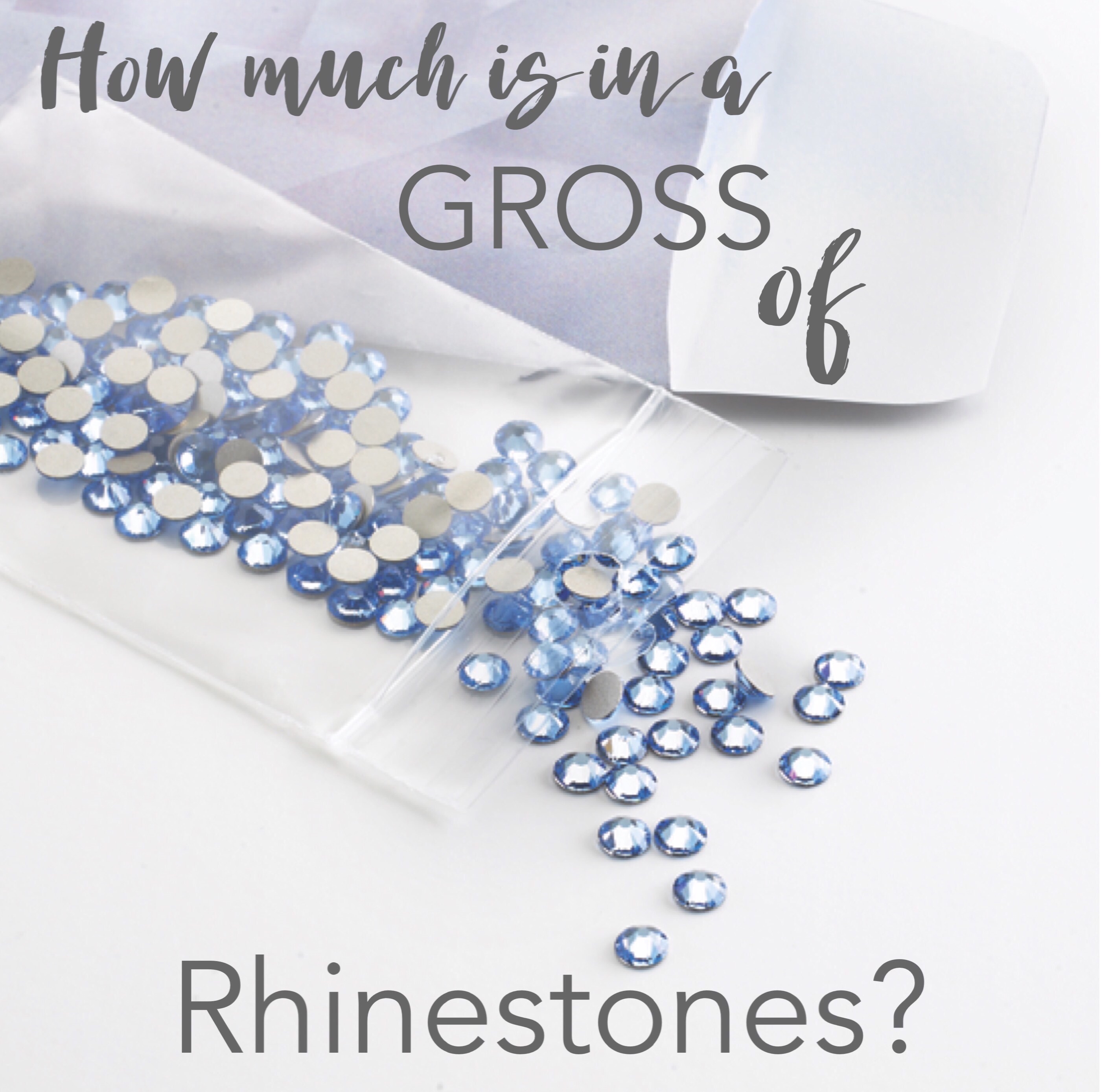 How much is in a gross of rhinestones