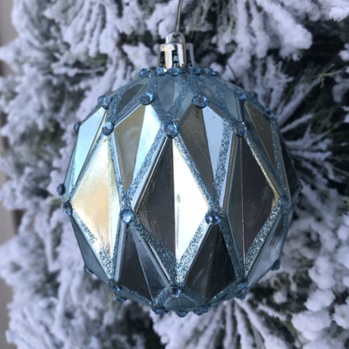 DIY Rhinestone Ornaments - Aquamarine