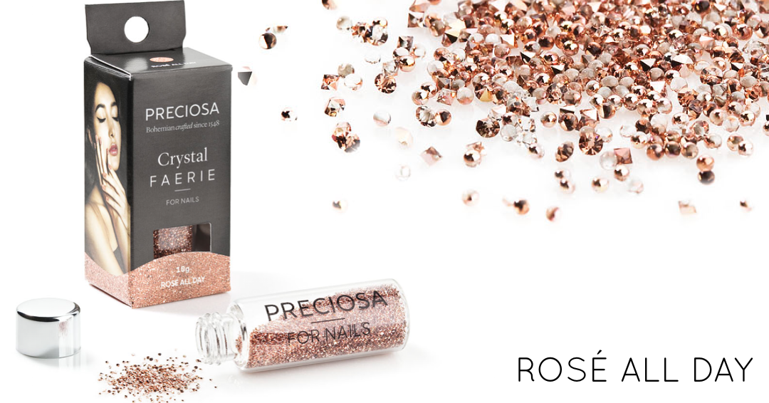 Preciosa Rhinestones - Crystal Faerie for Nails - Rose All Day