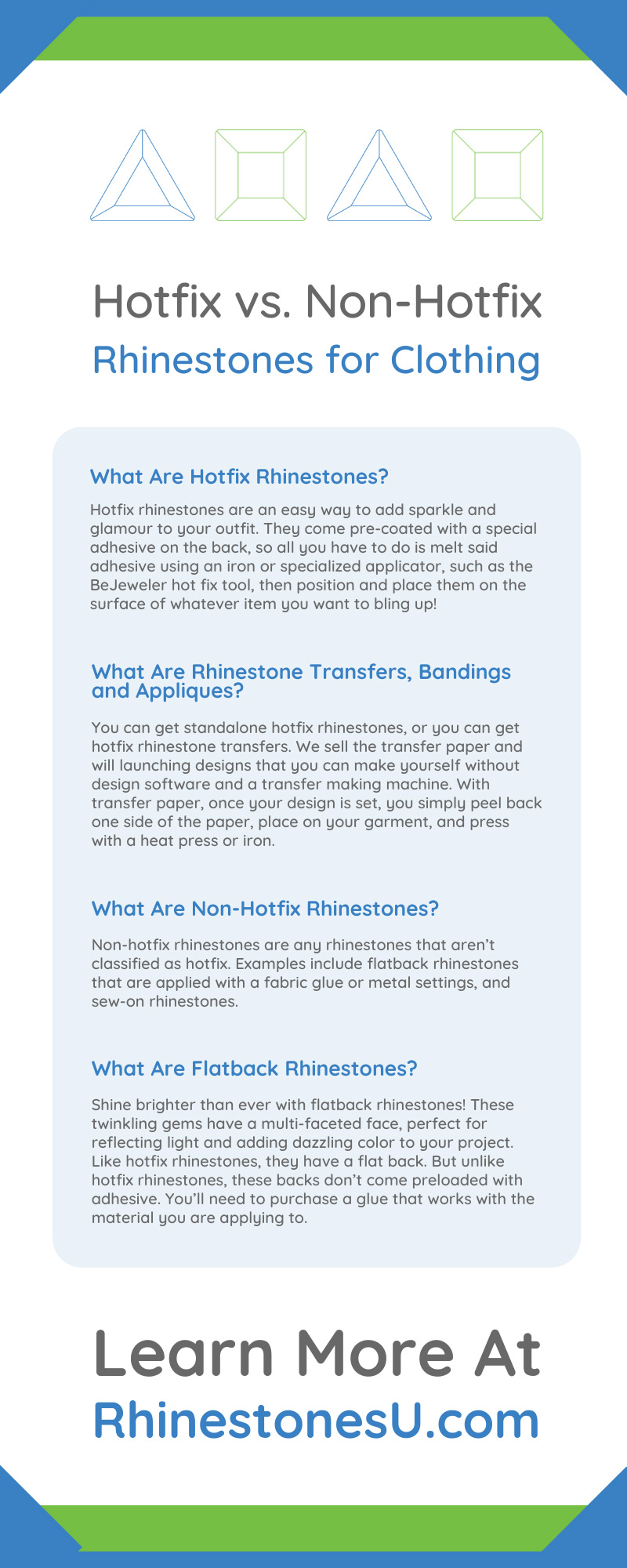 Hotfix vs. Non-Hotfix Rhinestones for Clothing - Rhinestones Unlimited