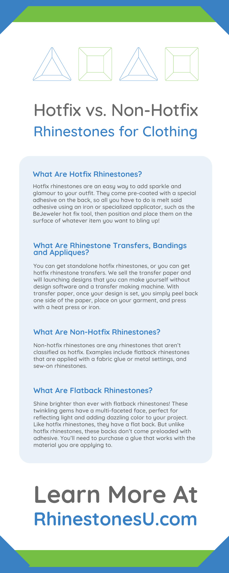 Flatback Rhinestones Vs Hotfix Rhinestones