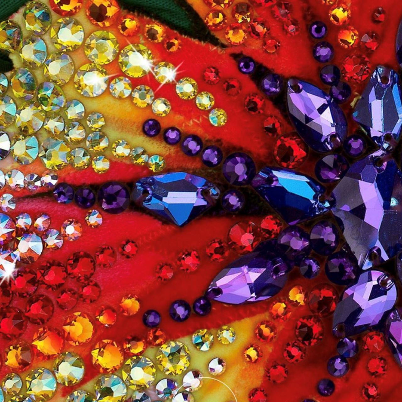 Swarovski Crystals Floral Firework